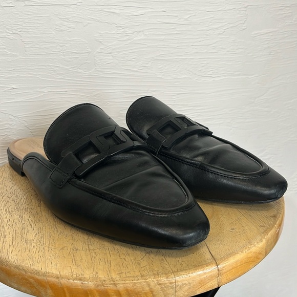 Rockport Shoes - Women’s Rockport Trutech Black Size 9 Slip On Leather Shoes Mules